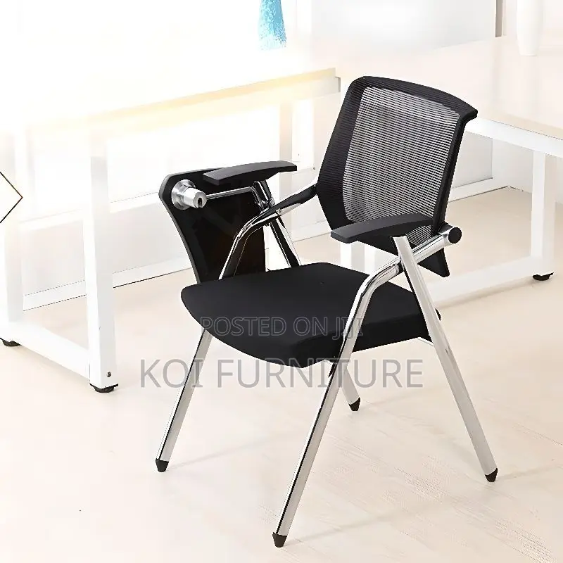 Office Chairs; Foldale Black Mesh Breathable Writing Office Seat