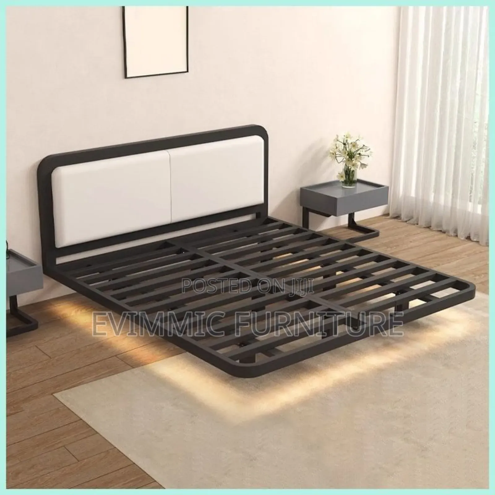 Queen Size Platform Caravan Bed Version, Side Cabinets Not Included