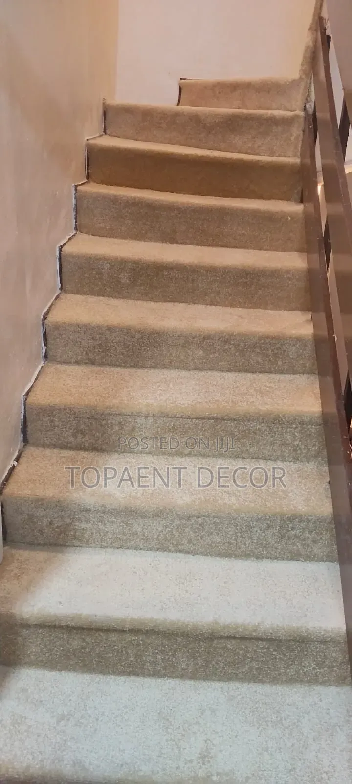 Mansion Staircase Beige Vip Edge to Edge Wall to Wall Carpets