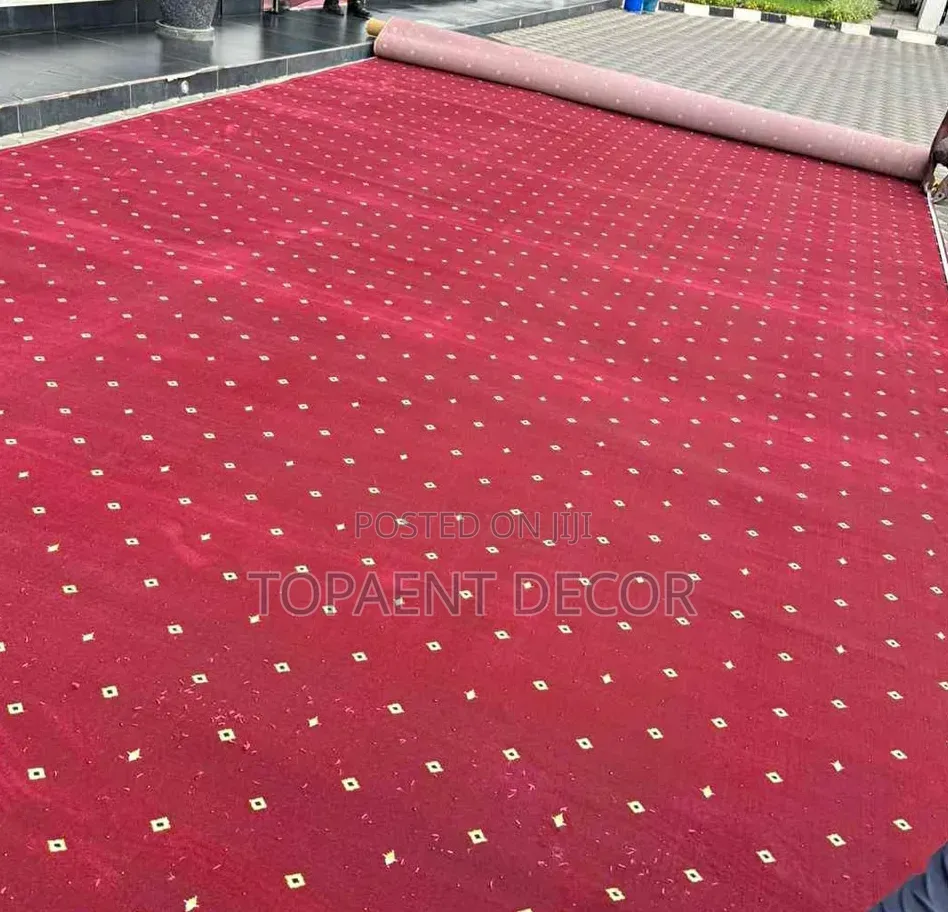 Red Dotted 12mm Thick Presidential Total Transformation Wall to Wall