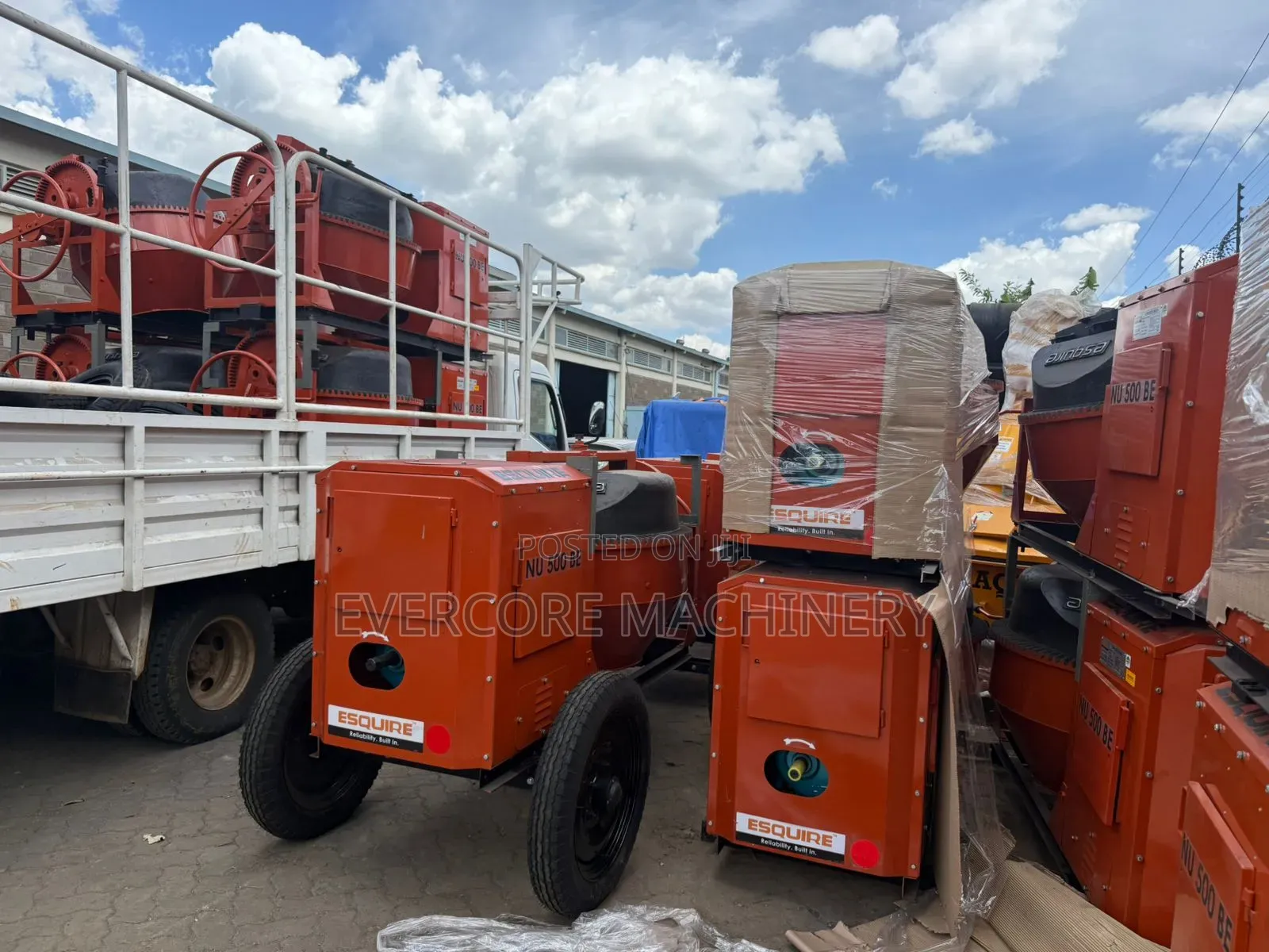 Esquire Be500 Indian Concrete Mixer Machine Diesel Powered.
