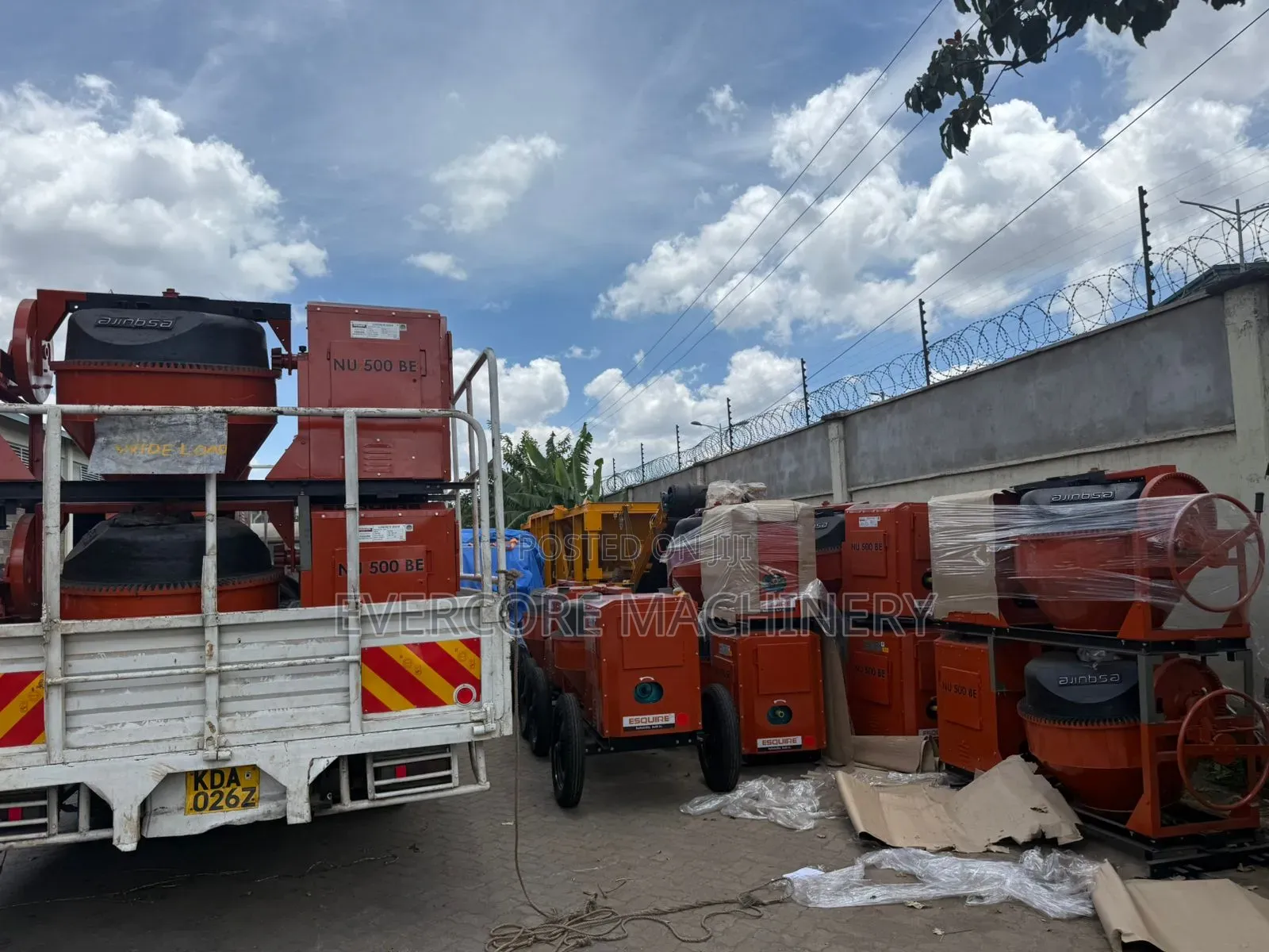 Esquire Be500 Indian Concrete Mixer Machine Diesel Powered.