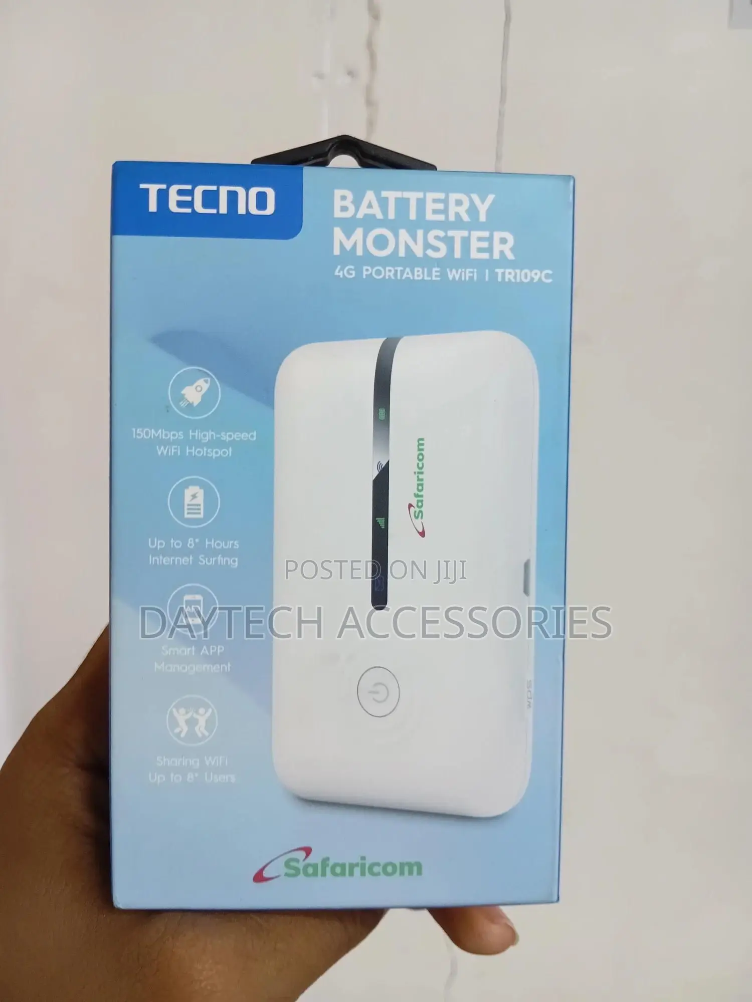 This Is a Tecno Tr109c 4g Portable Mobile Wi-Fi Hotspot Router.
