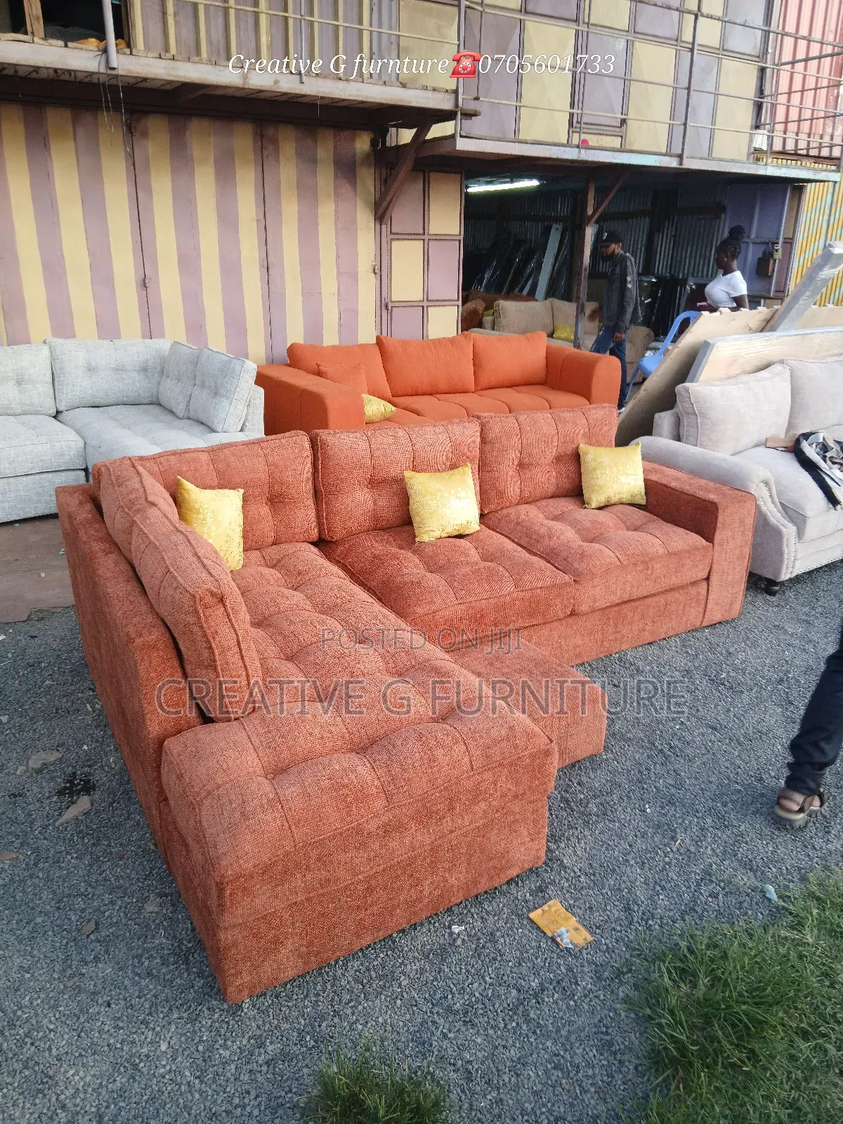 Luxury 6-seater L-shaped – Modern Comfort