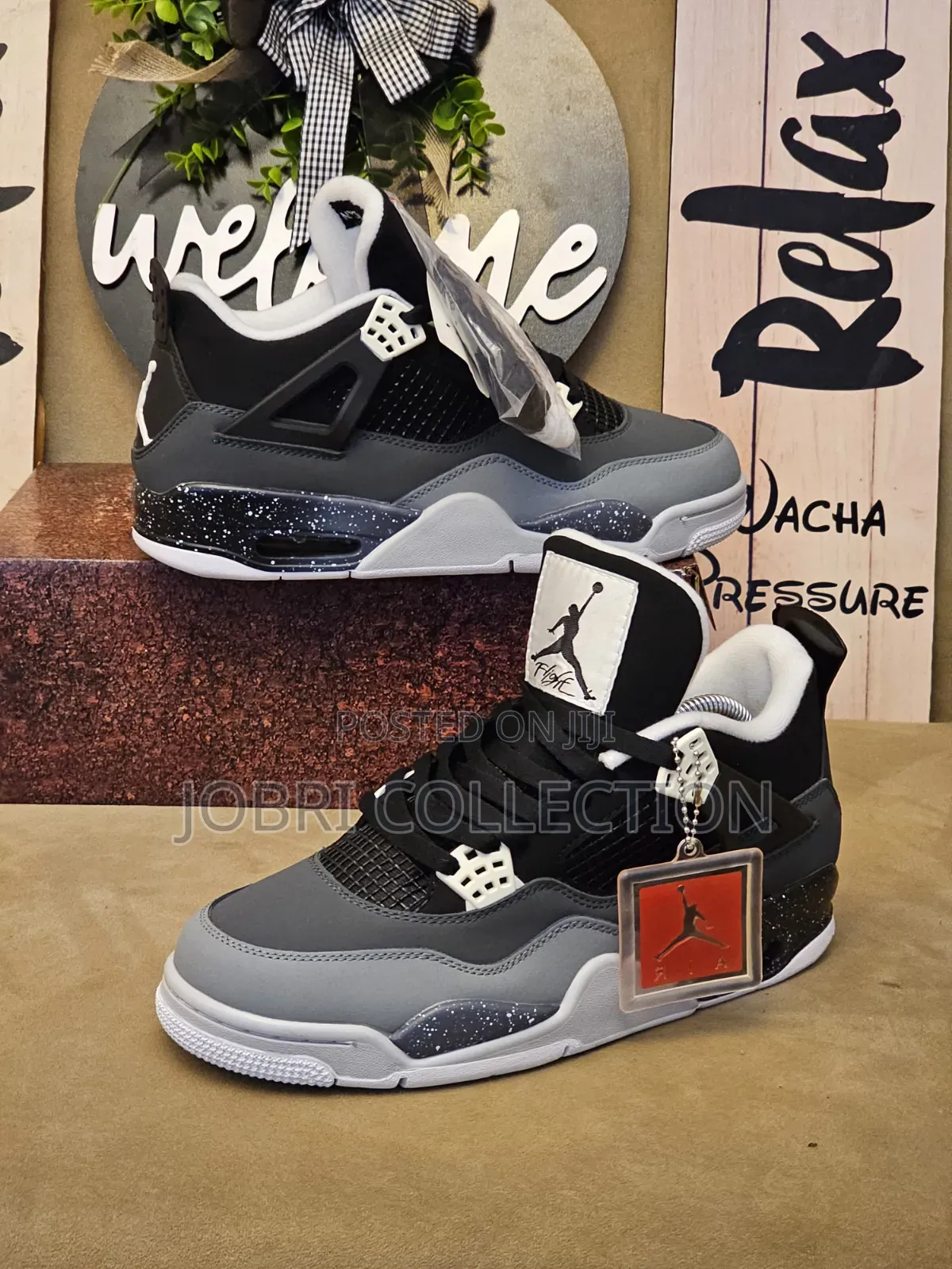 Spot New Air Jordan 4 Leather Sneakers