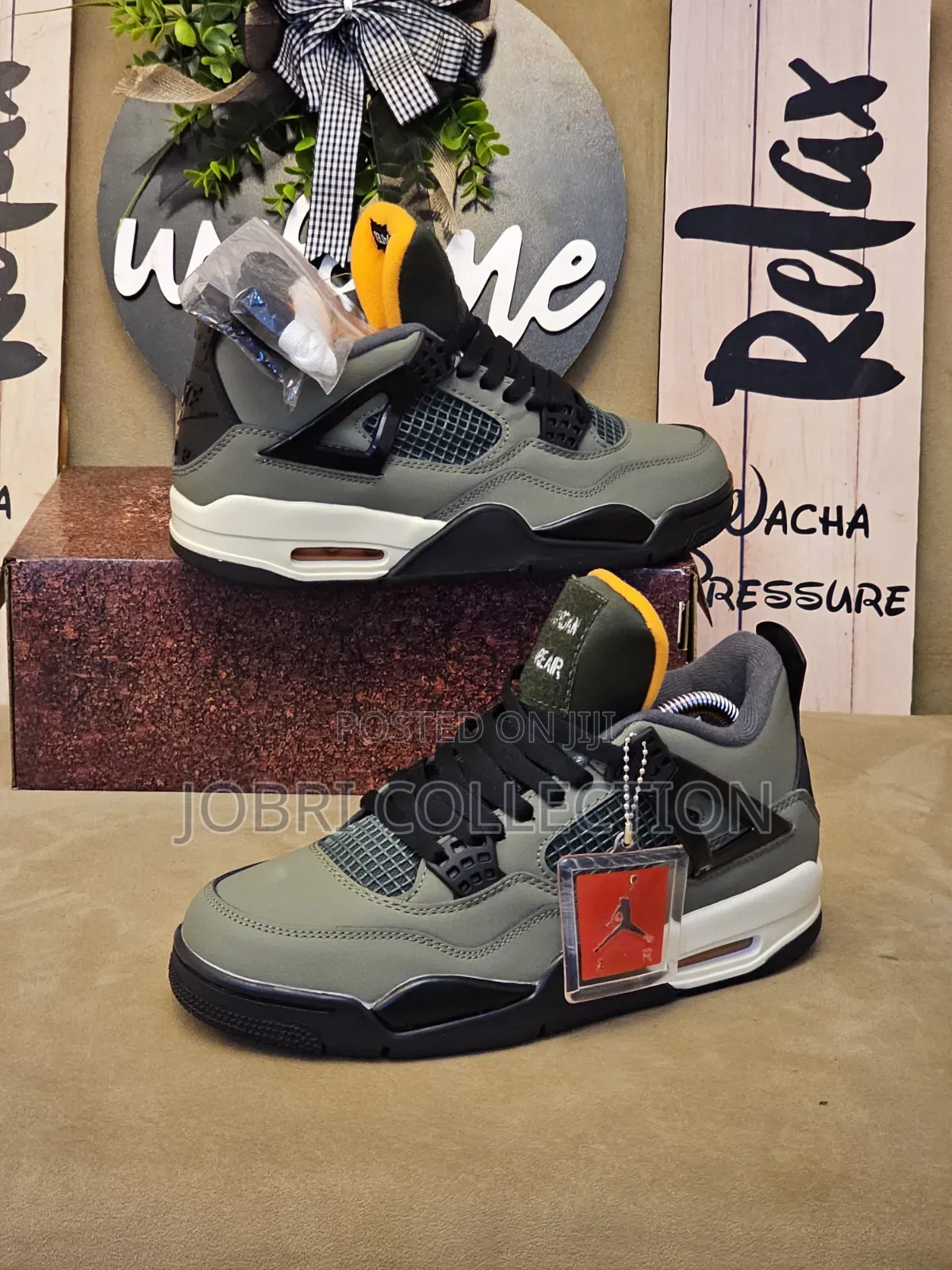 Spot New Air Jordan 4 Leather Sneakers