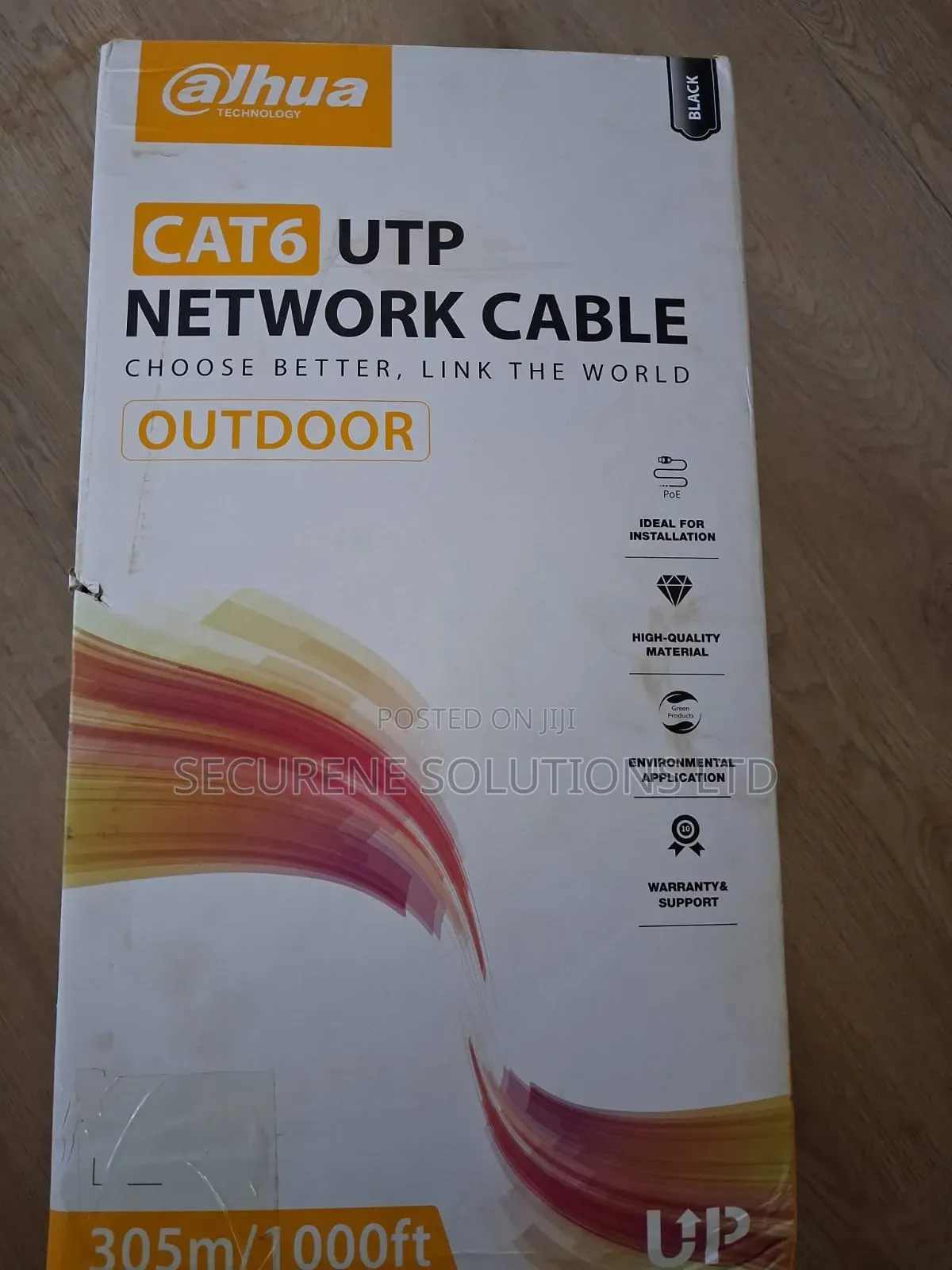 Dahua Technology 305m (1000ft)Outdoorutp Cat6network Cable,Pfm920-6u.