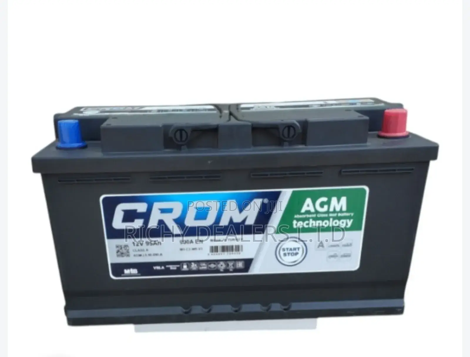 Crom 12v 95ah Agm Car Battery