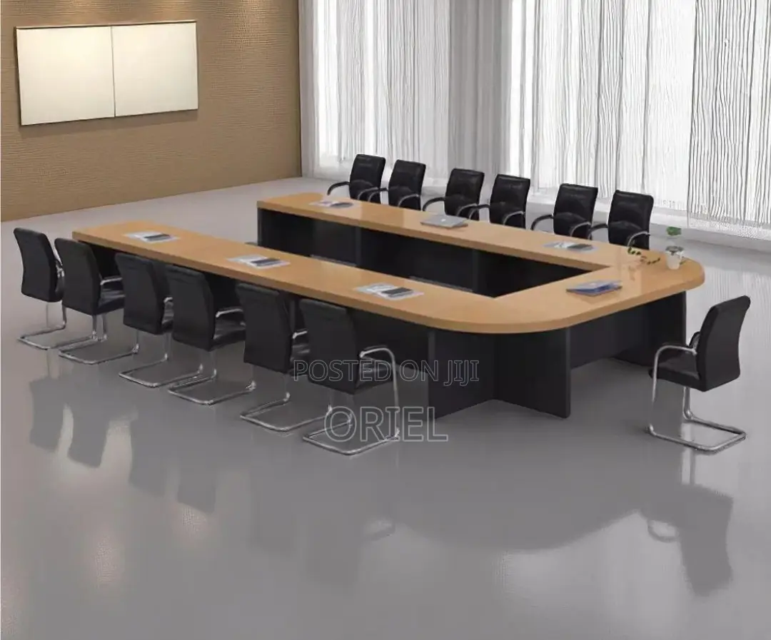Office Boardroom Table : U-Shaped Corporate Boardroom Table