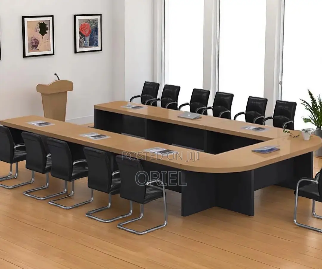 Office Boardroom Table : U-Shaped Corporate Boardroom Table