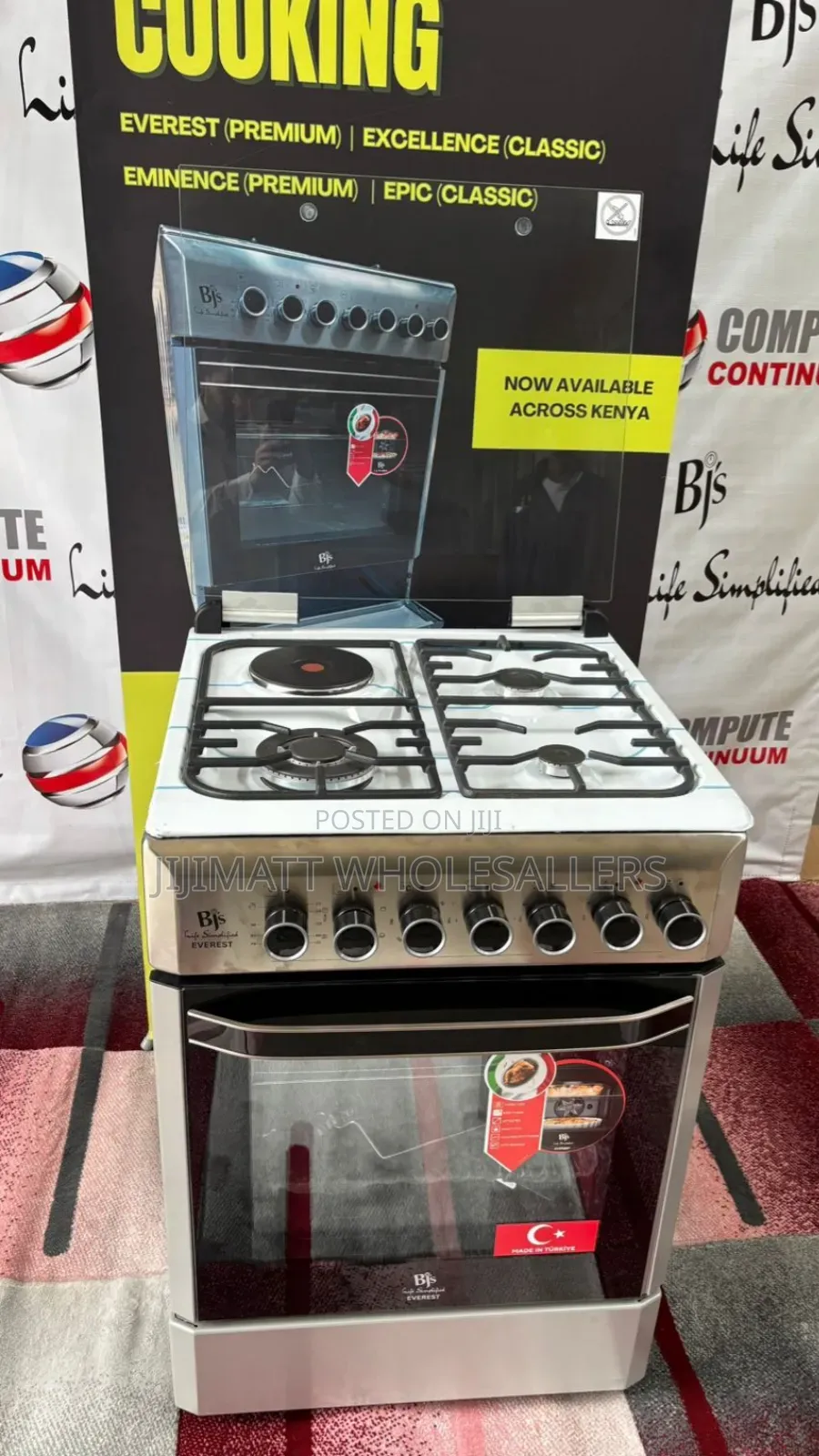  Everest Inox – 60×60 Premium Cooker
 3 Gas + 1 Rapid Hotplate