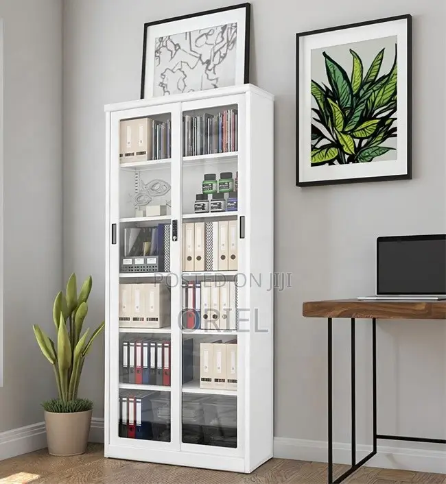 Office Cabinet : Office Full-glass 2-door Filling Cabinet