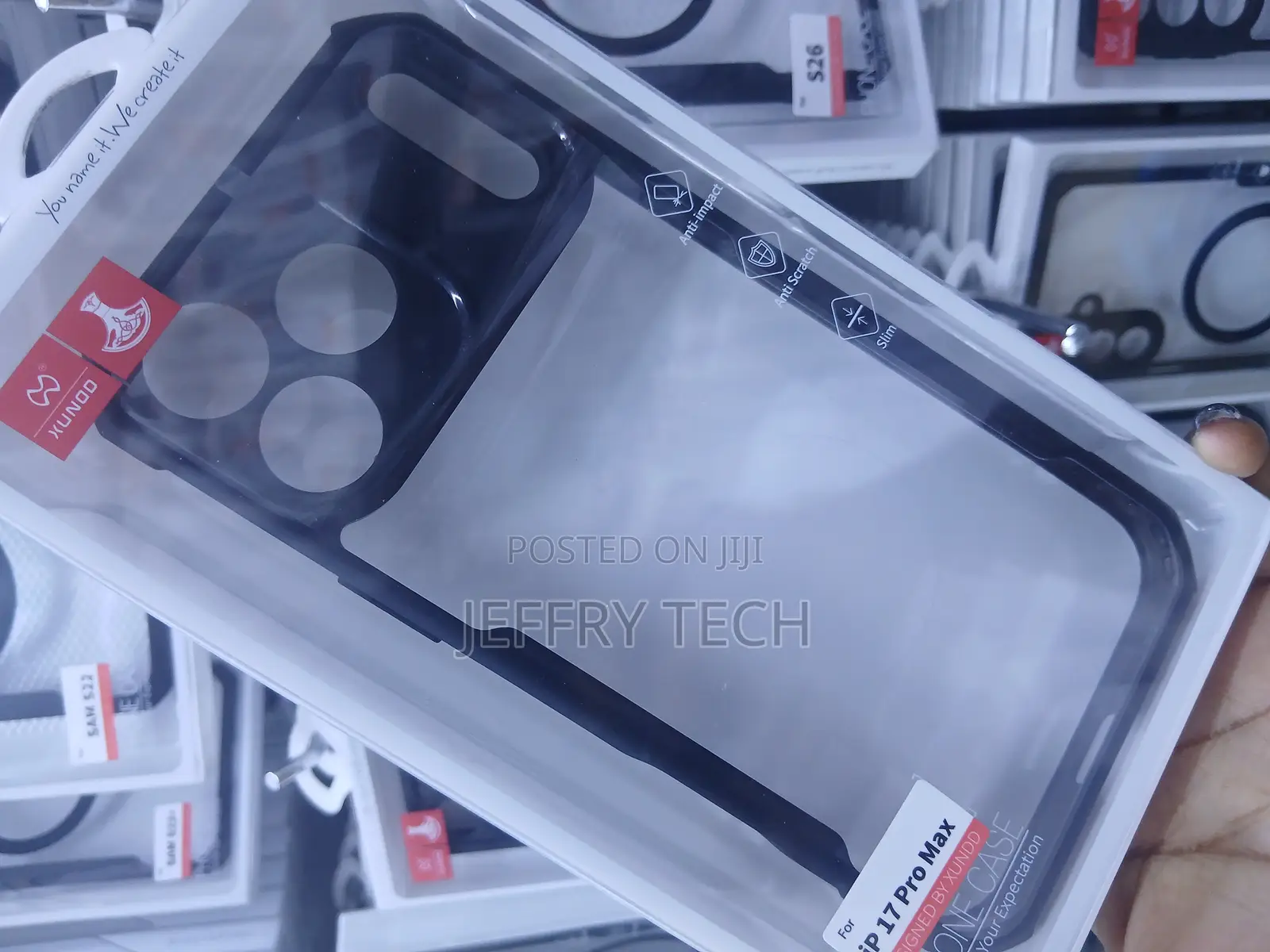 Xundd Brand Airbag Shockproof Clear Back Cover for iPhone 17 Pro Max.