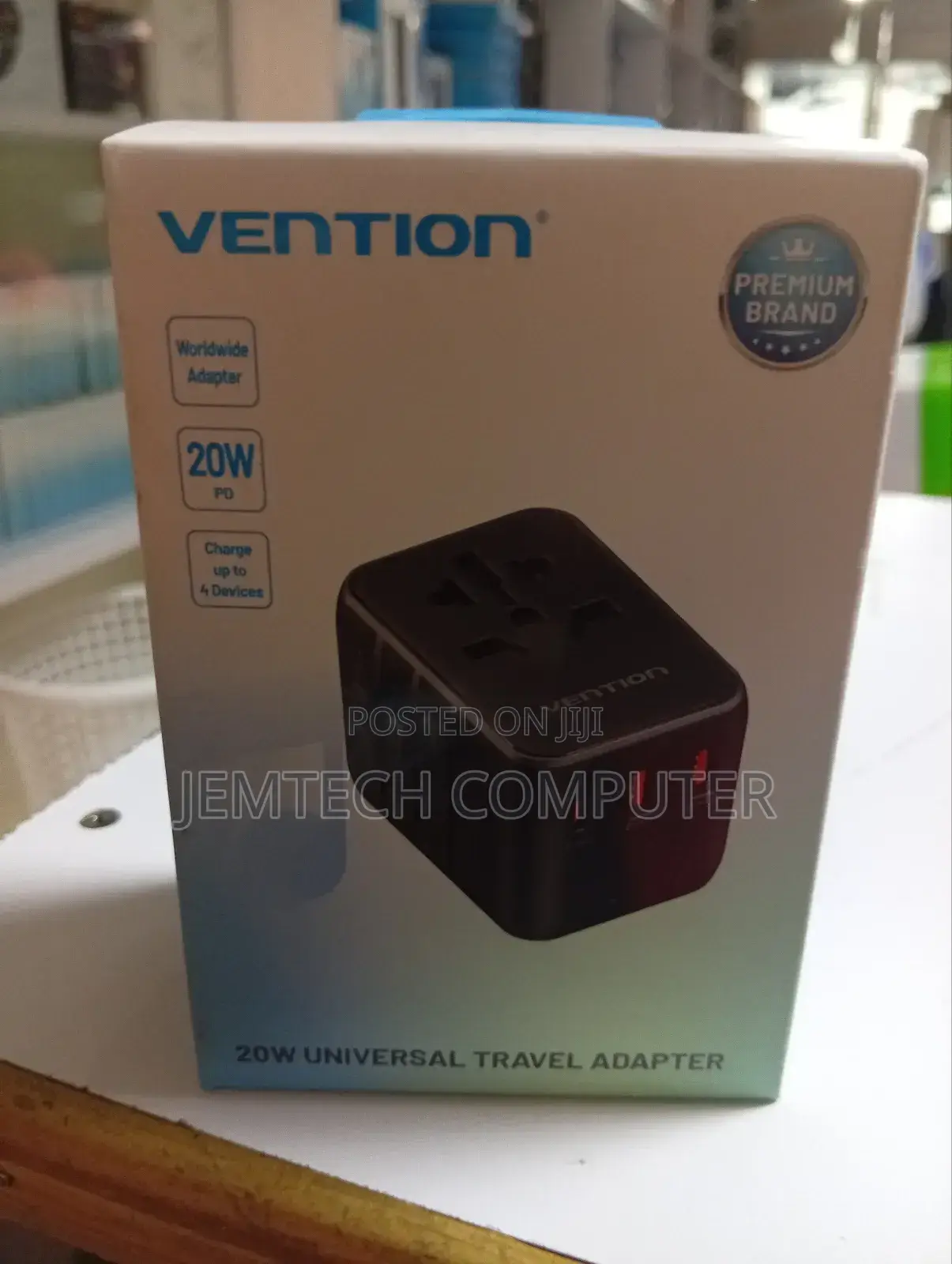 Vention 3-Port Usb (C + a + A) Universal Travel Adapter 20w