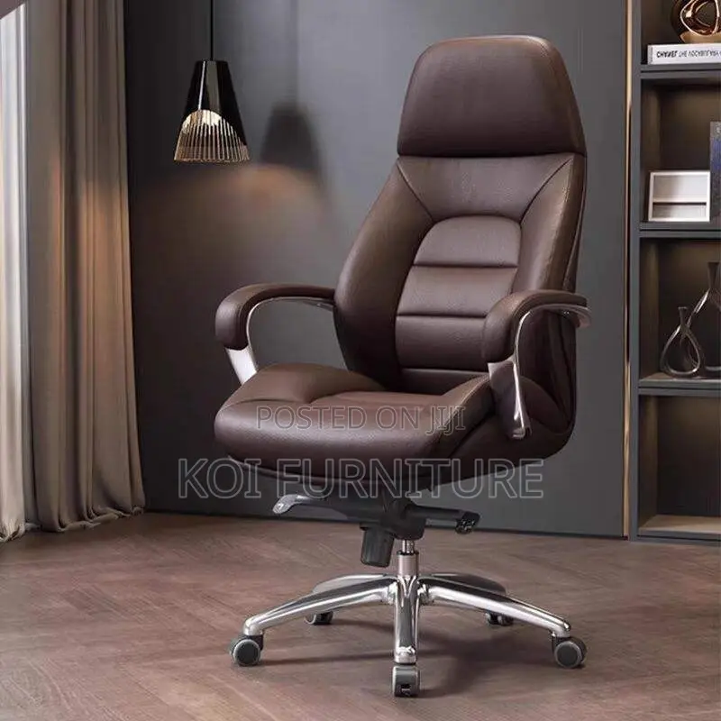 Office Chair : MRC Boss High-Back Leather Executive Office Chair I