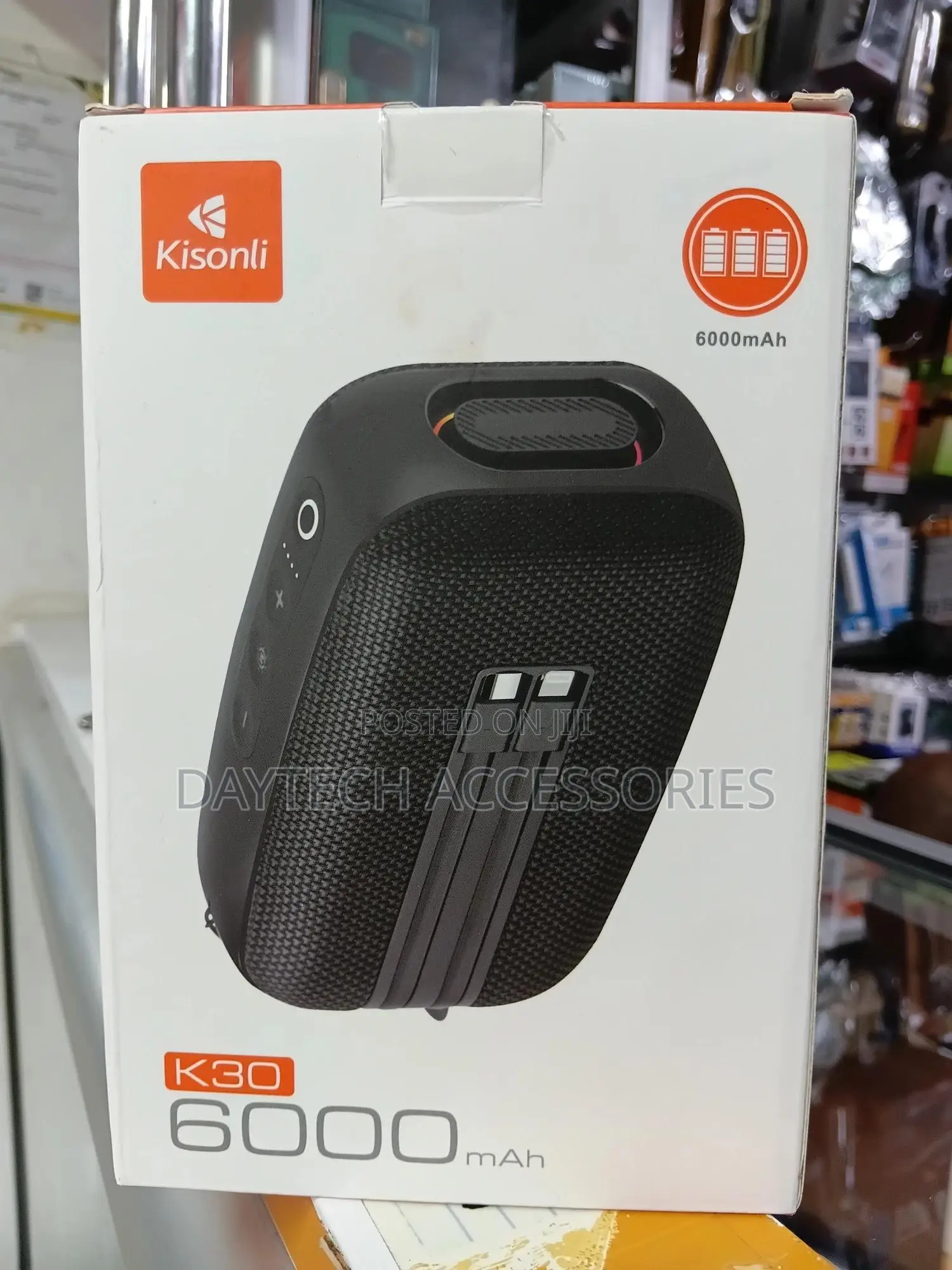 Kisonli Speaker Bluetooth RGB Speaker - Black