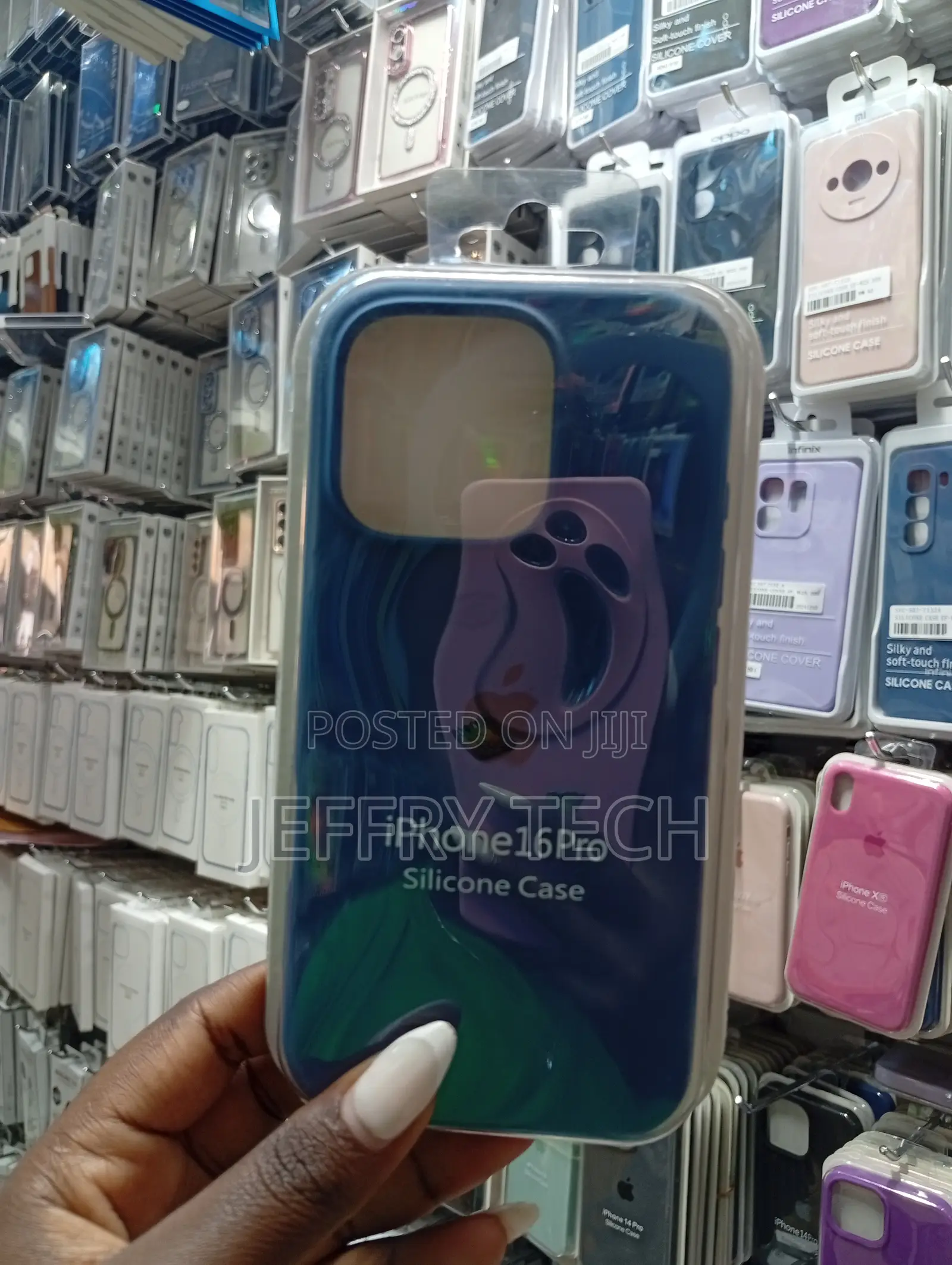 Silicone Case Specifically Designed for the Apple iPhone 16 Pro.