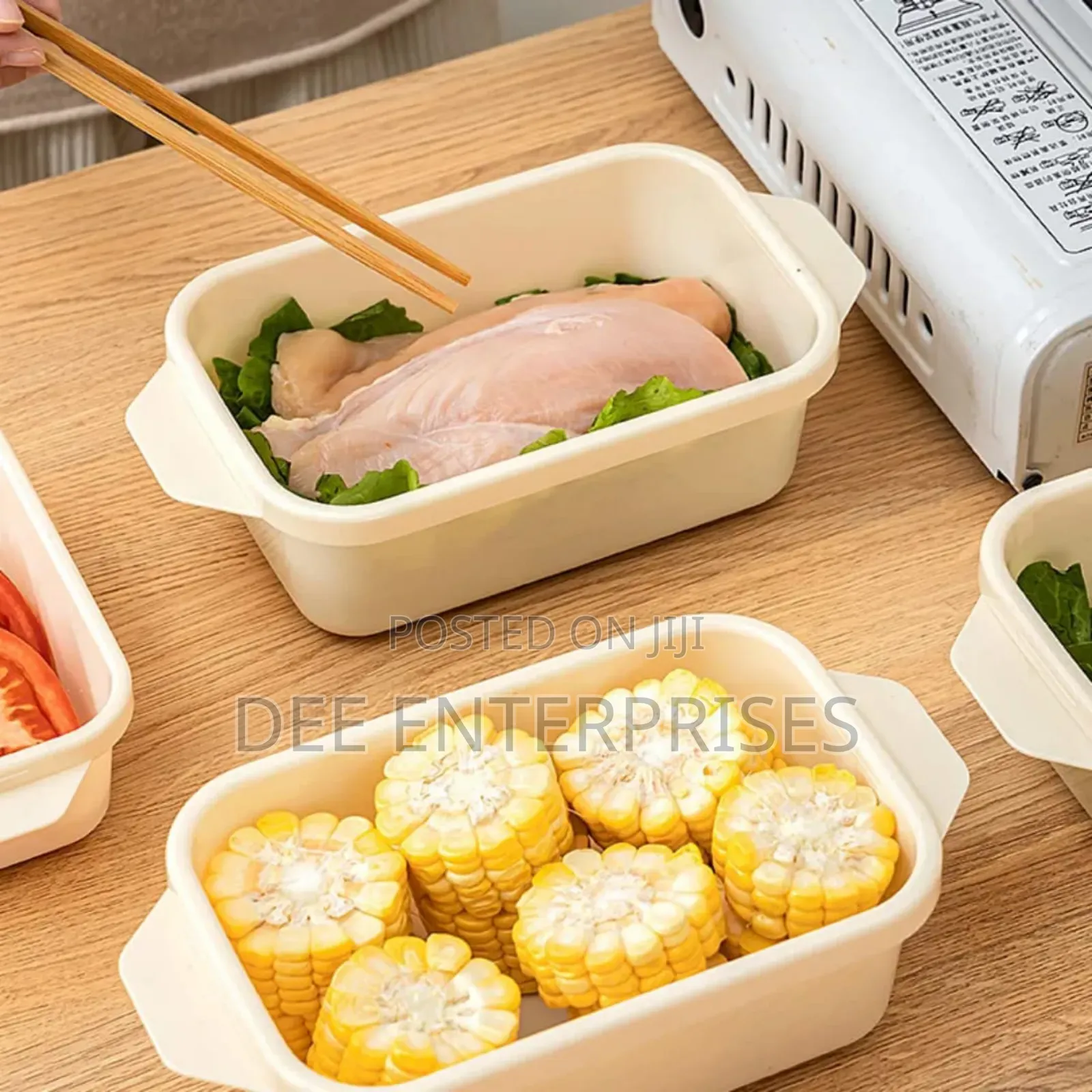 1100 Ml 3-Piece Airtight Crisper Set