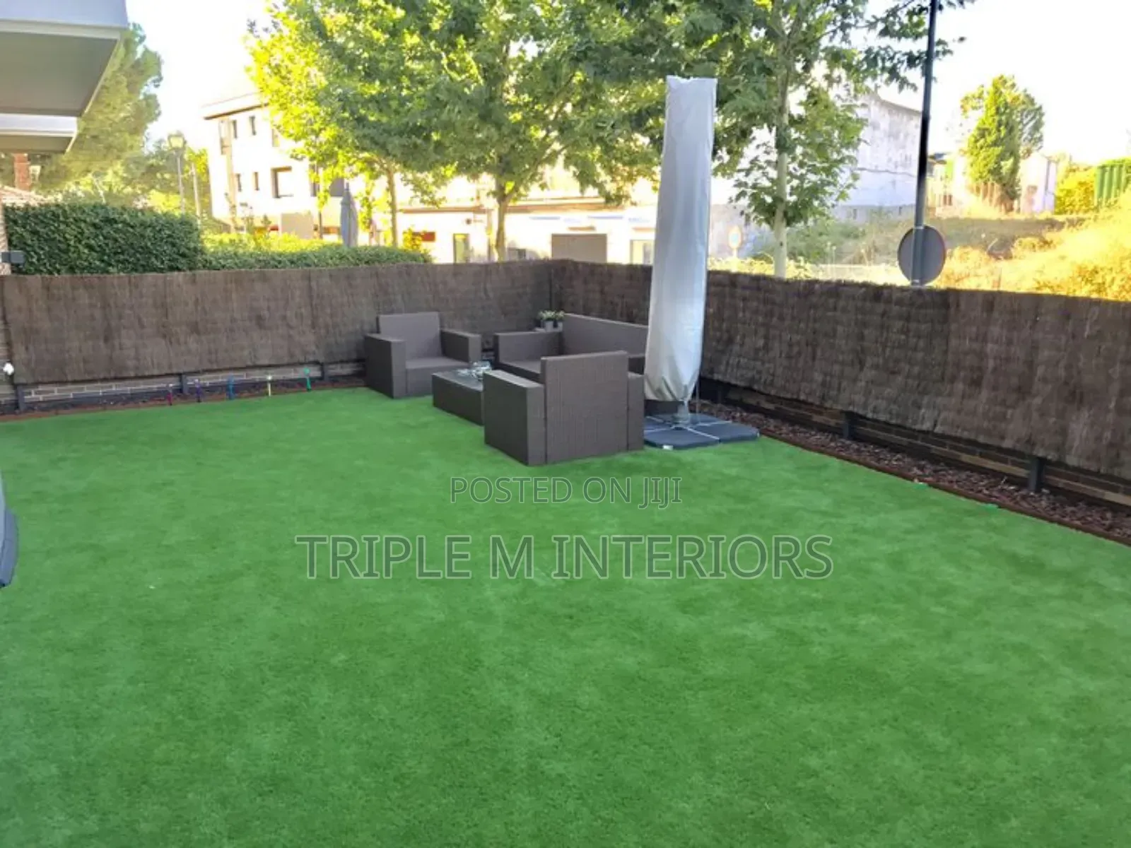 Backyard Vibrant Green Lawn Sheet