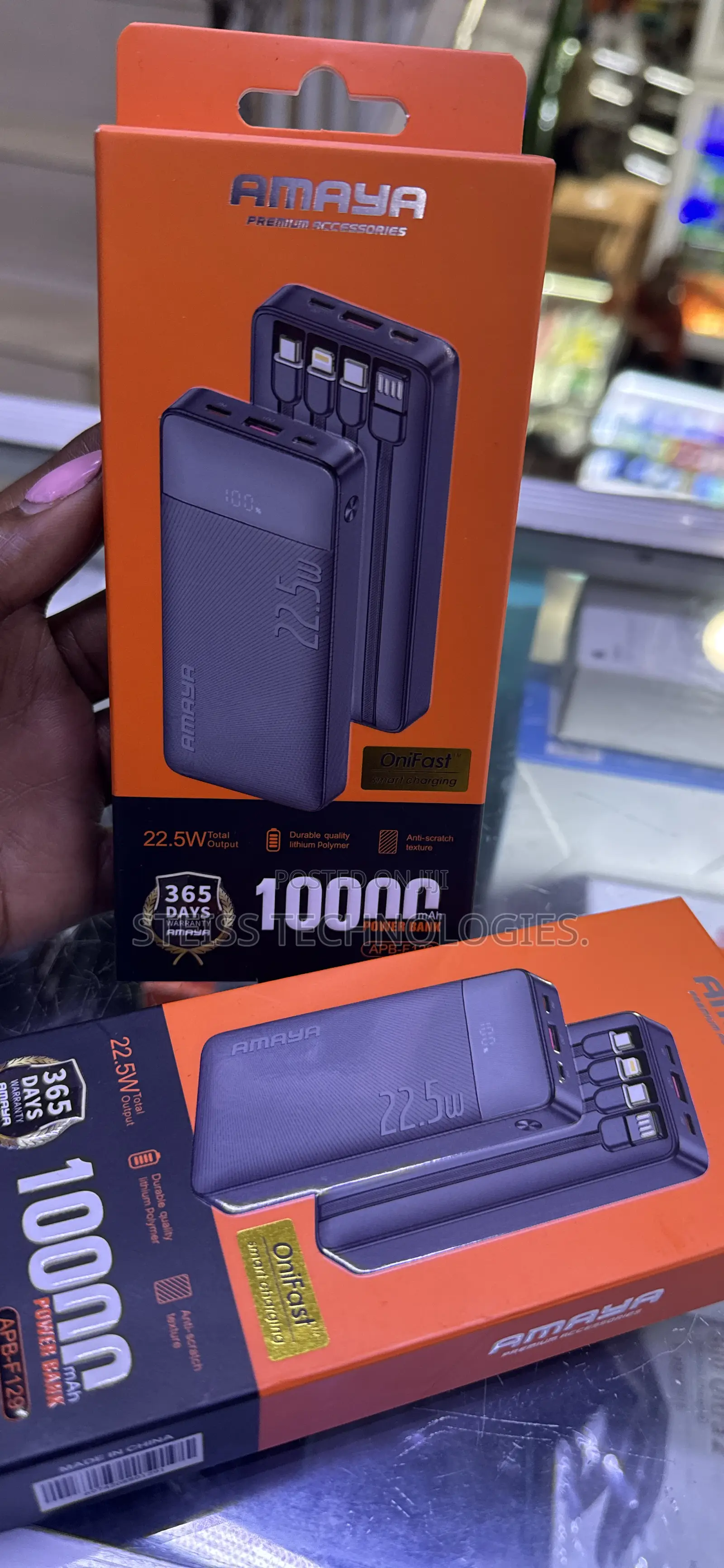 10000mah 22.5w Superfast Amaya Powerbank.