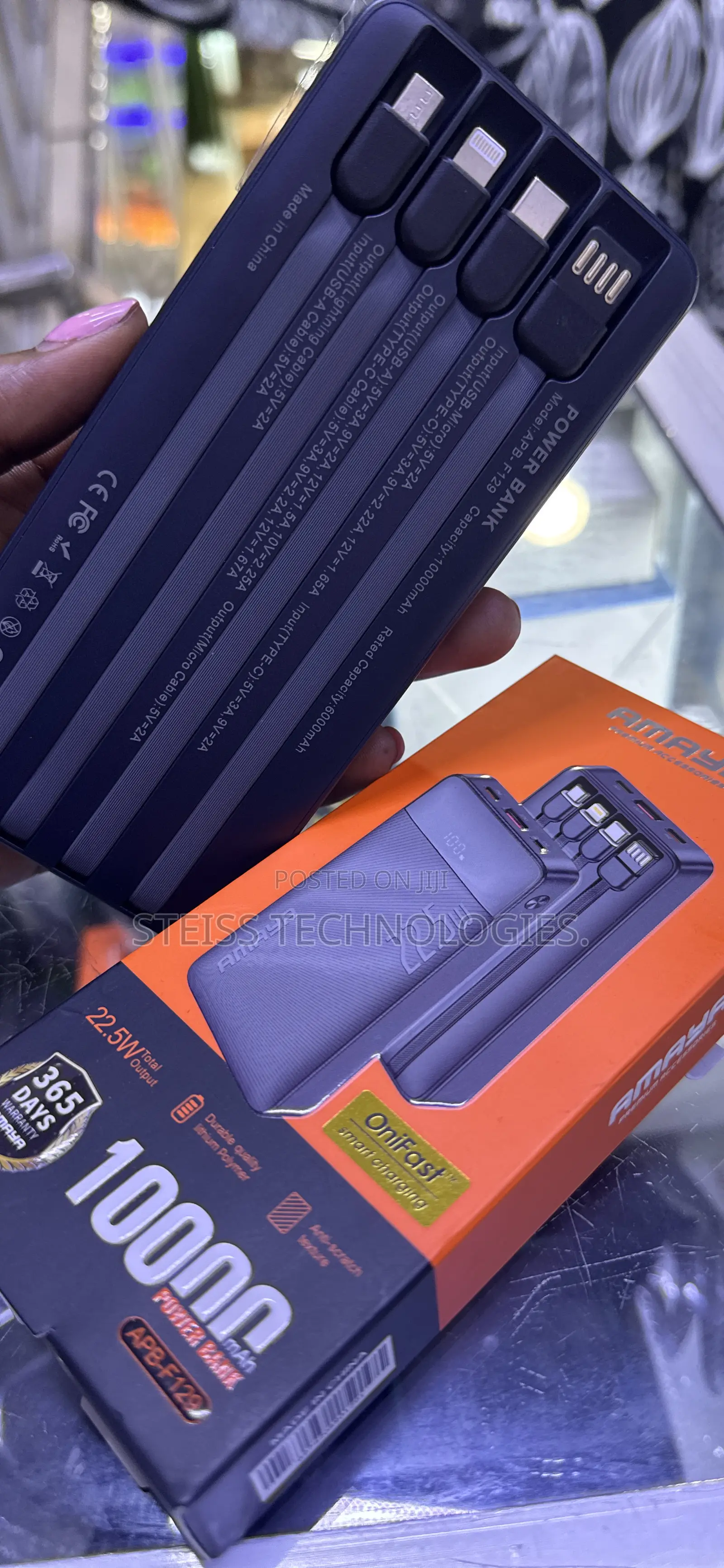 10000mah 22.5w Superfast Amaya Powerbank.