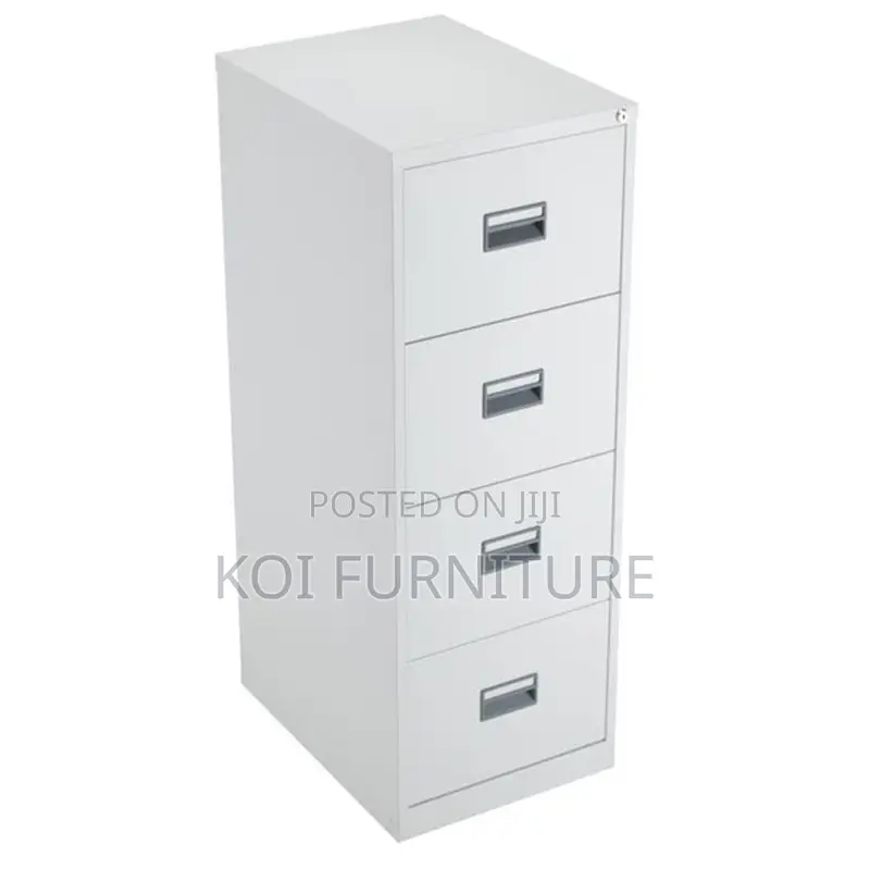 Office Cabinet; Personalized Executive Gray Office Cabinet With 4 Draw