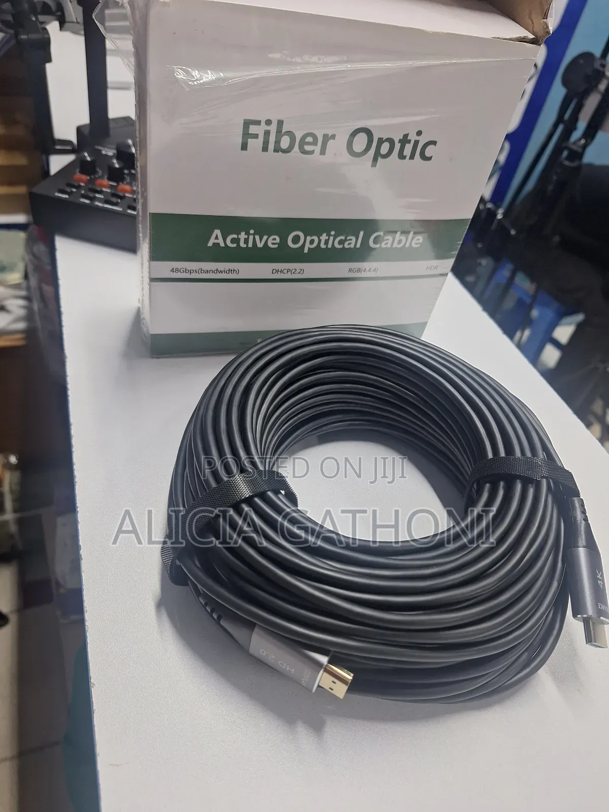 50m Unidirectional Active Fibre Optic Hdmi Cable