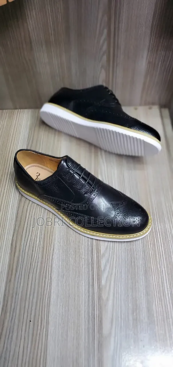 White Sole Billionaire Semi Casual Official Shoes