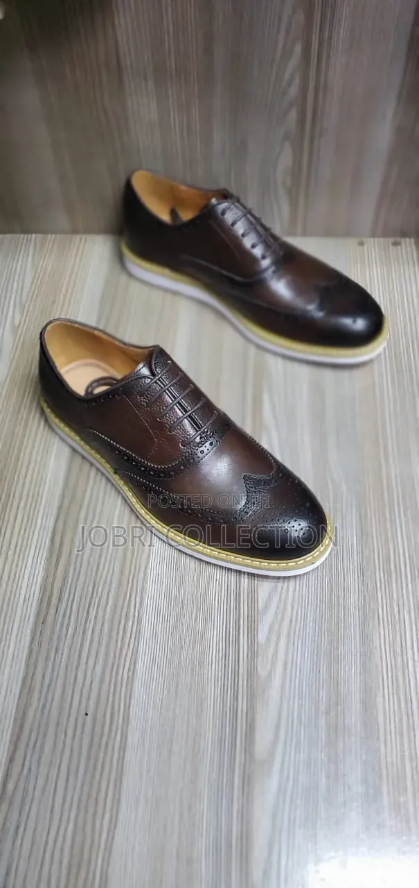 White Sole Billionaire Semi Casual Official Shoes