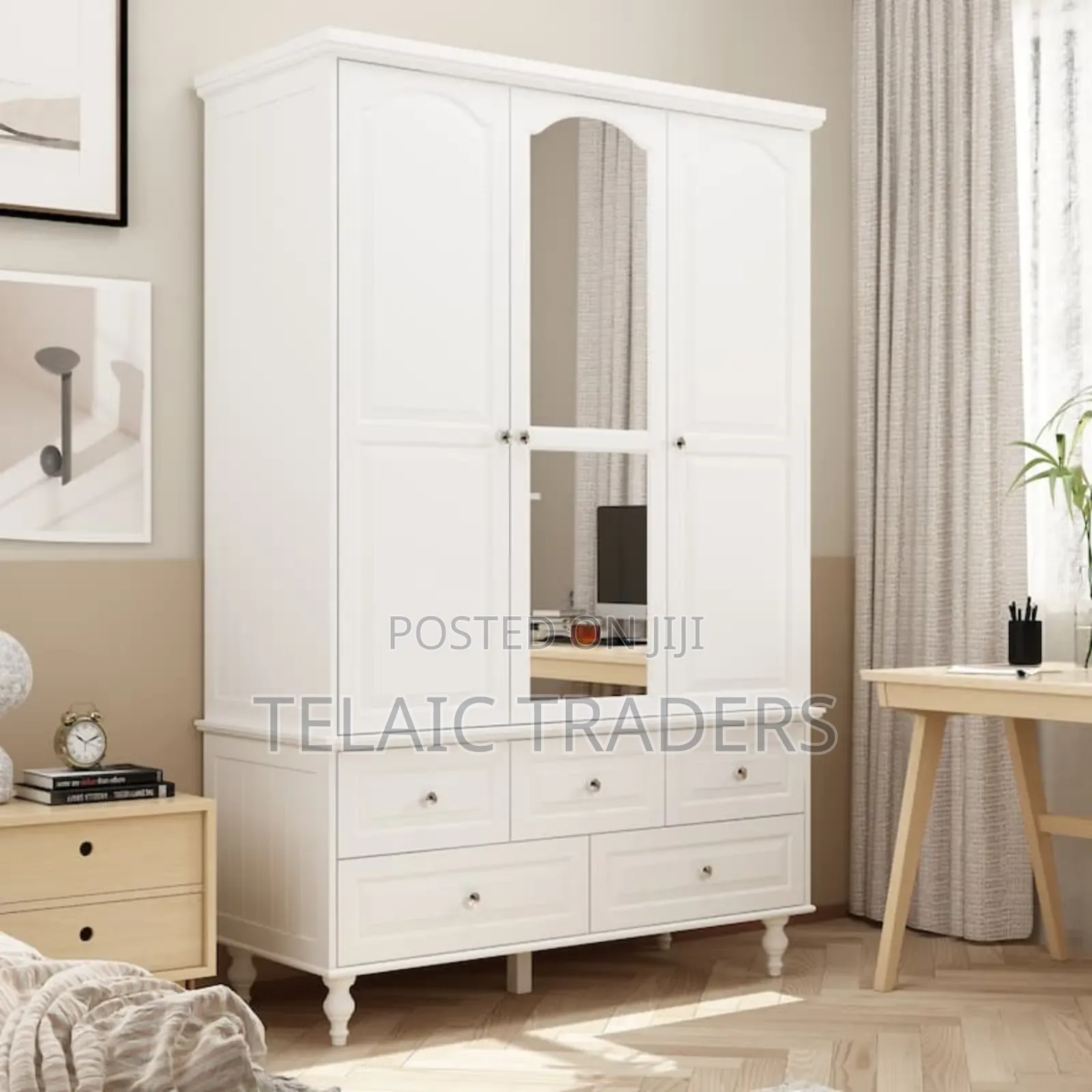 Modern Executive Assembled Wooden Wardrobe