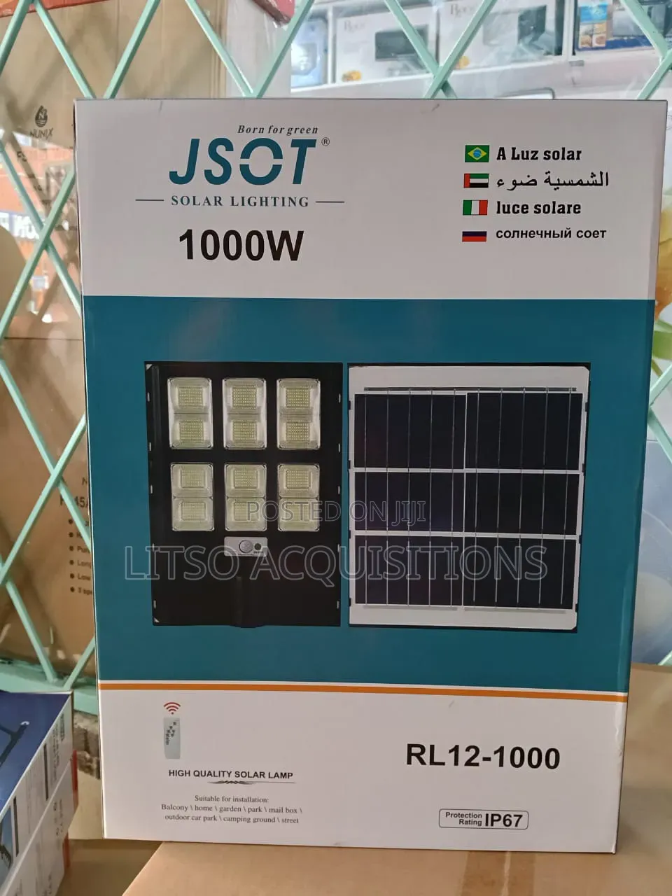 1000w Solar Street Light – Bright Energy Saving Outdoor Lighting