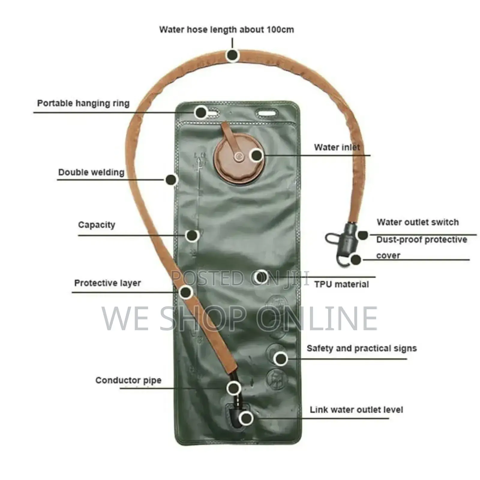 Water Bladder Hydration Backpack