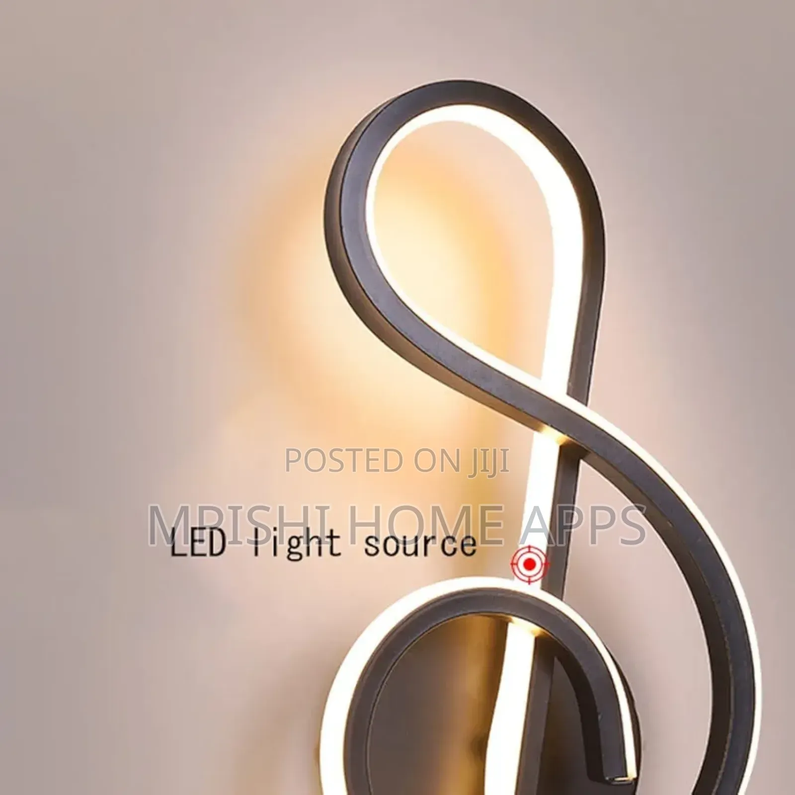 Music Symbol Led Wall Light