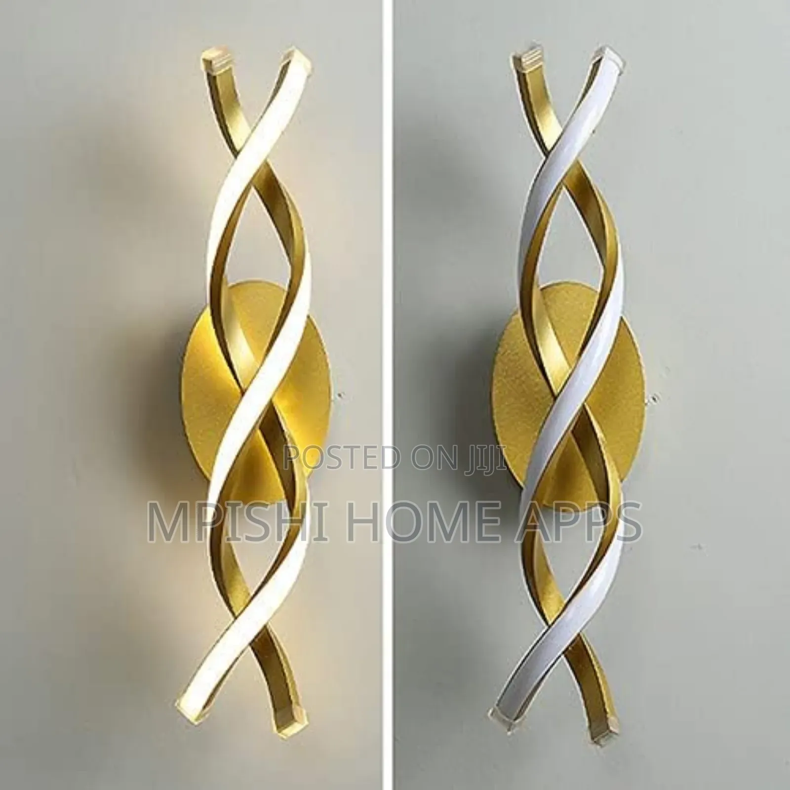 Spiral Led Wall Light - Gold