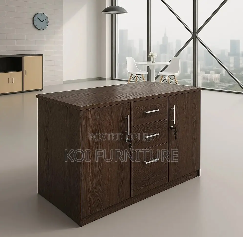 Office Cabinet; Executive Lockable Timeless Style Credenza Cabinet