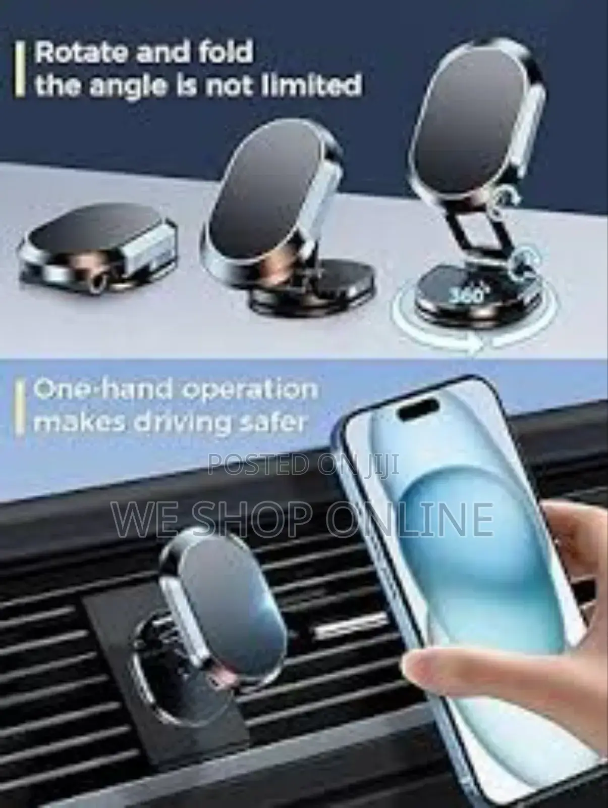 720 Degrees Rotating Magnetic Car Phone Holder