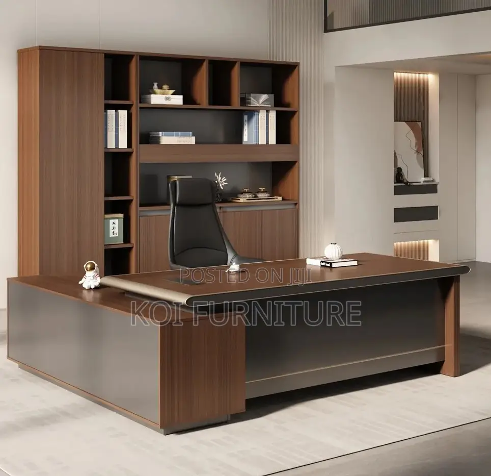 Office Desk; 1.8 Meters L Shaped Spacious Executive Office Desk