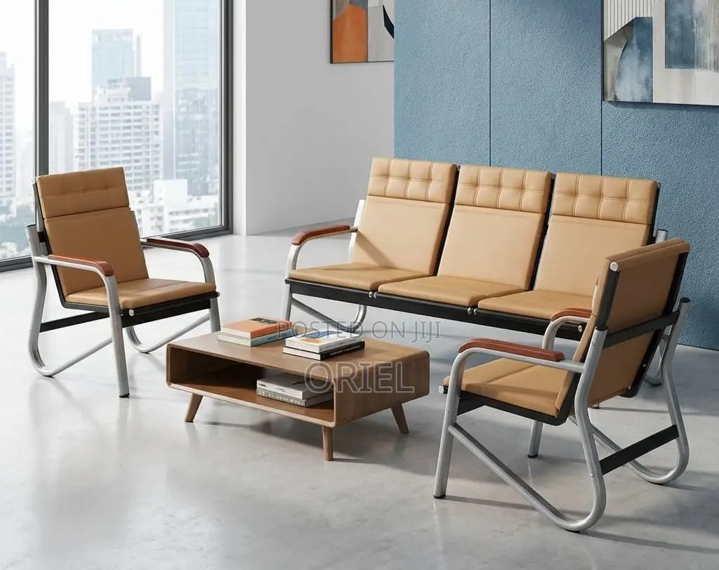 Office Bench : Waiting Office Sofa Bench 5-Seater