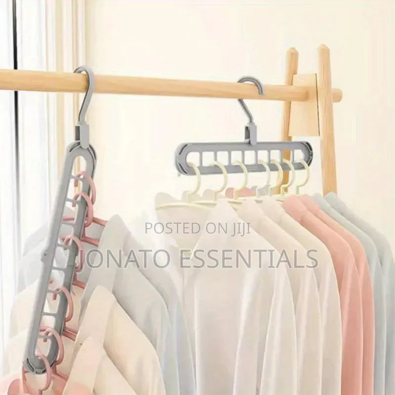 ​9 Hole Magic Clothes Hanger Space Saving Wardrobe Organizer