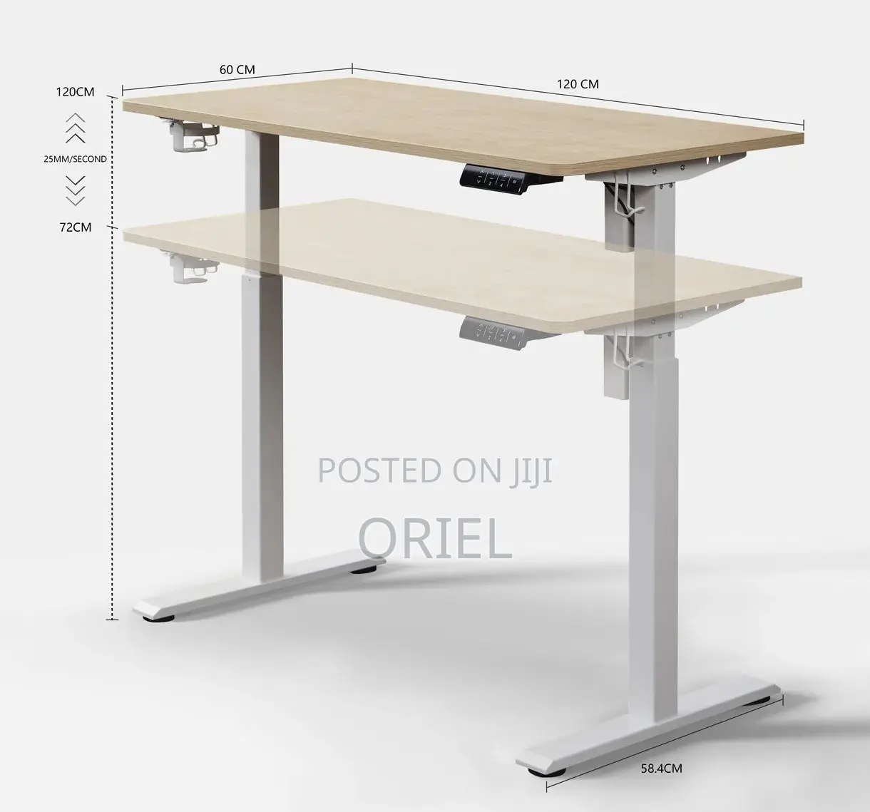 Office Desk : Office 120cm Electric Standing Computer Desk
