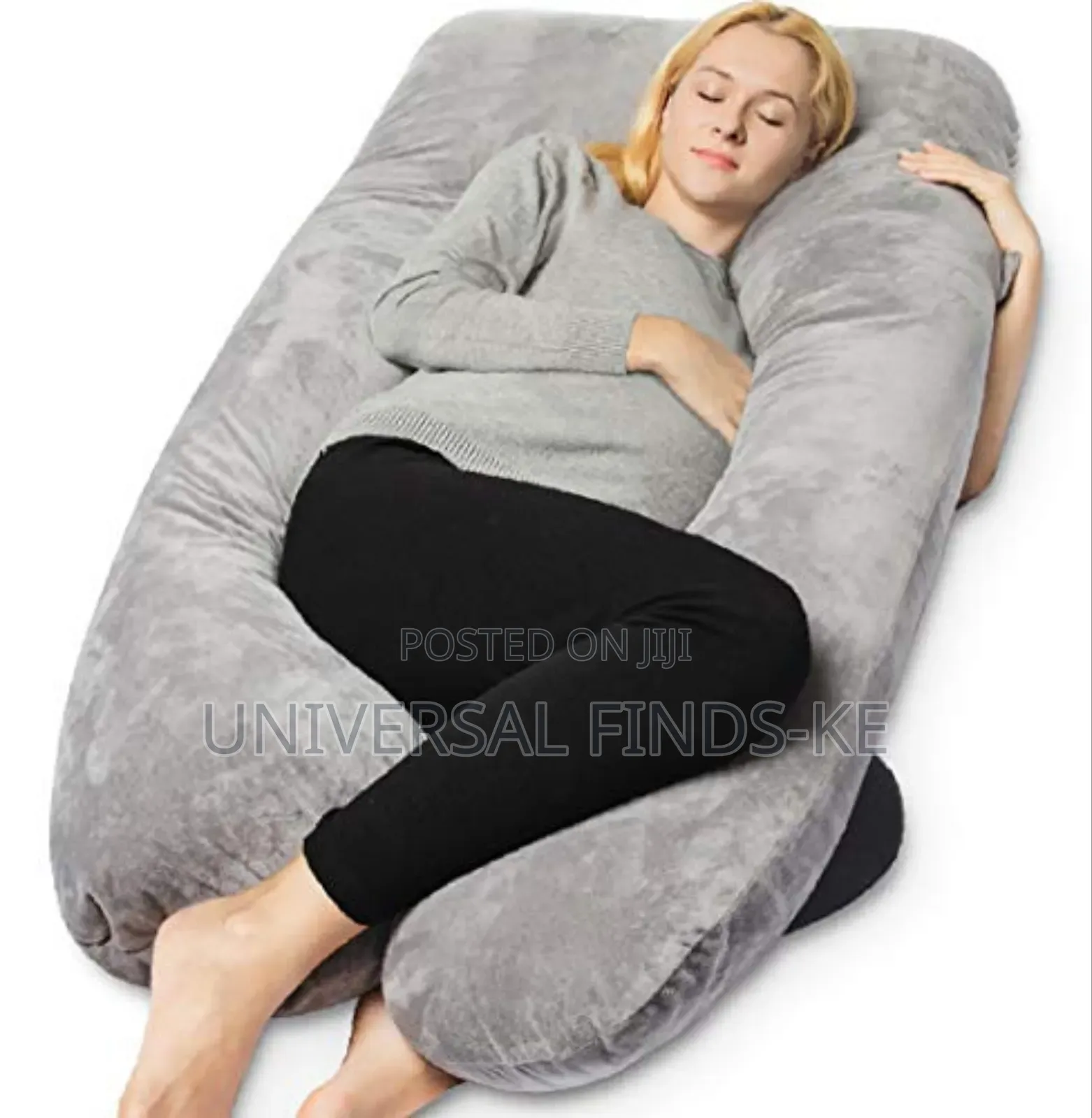 Imported Velvet Gray Pregnancy Pillow