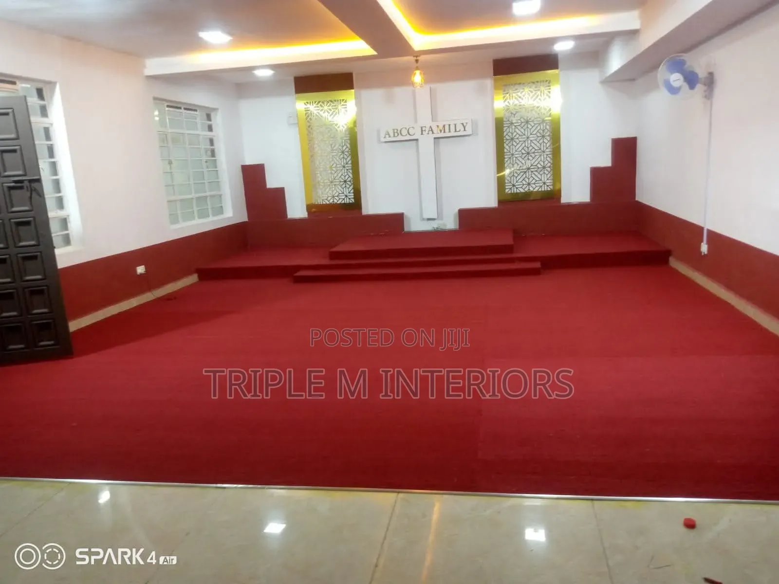 Altar Front Area Carpet Solution
