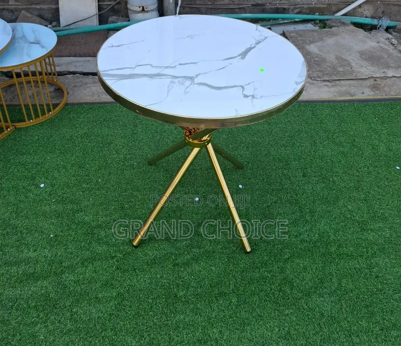 Coffee Table With Marble Sheet Effe