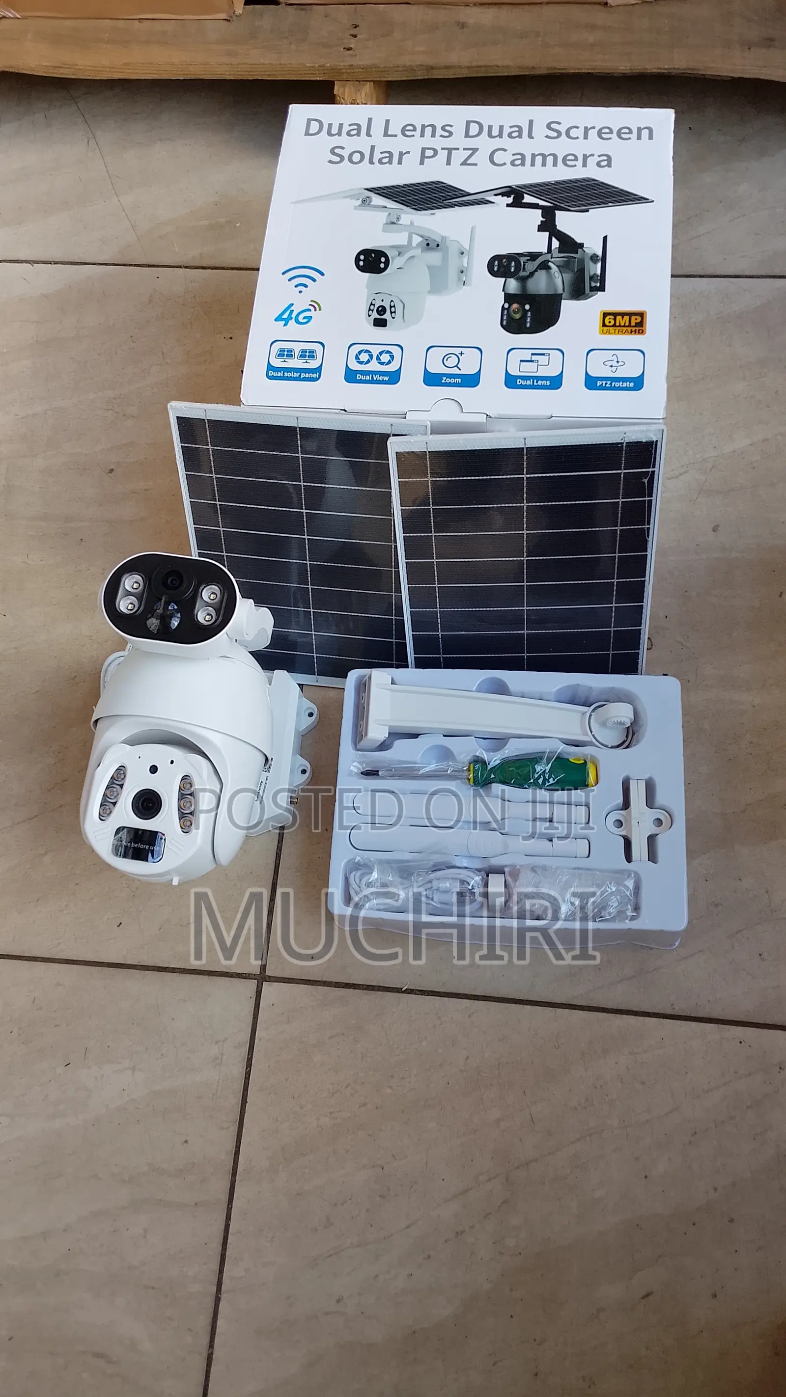Ubox 6mp 4g Dual Lens Solar Powered PTZ Camera