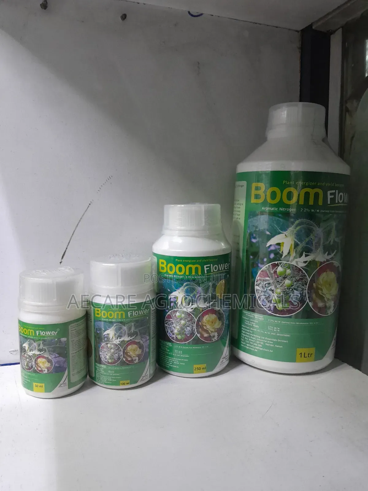 Boom Flower 50ml,100ml, 250ml, 1litre