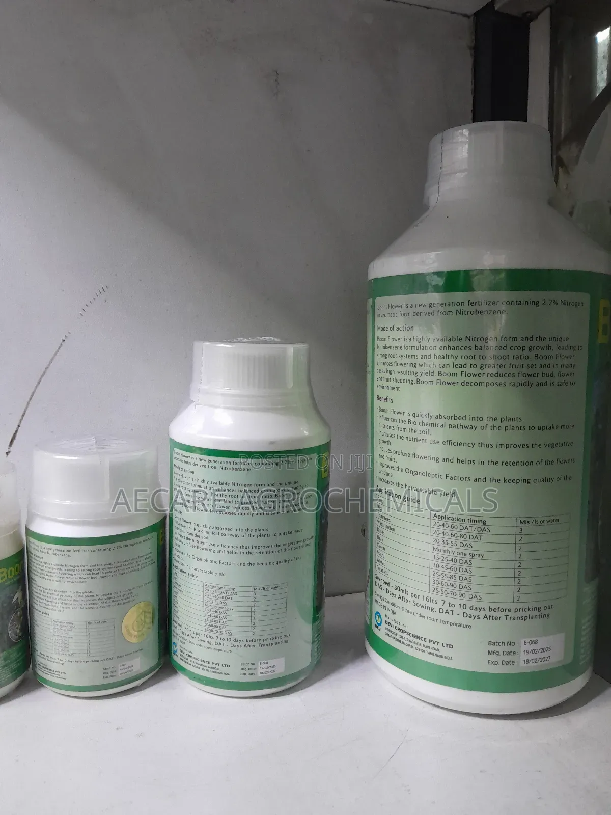 Boom Flower 50ml,100ml, 250ml, 1litre