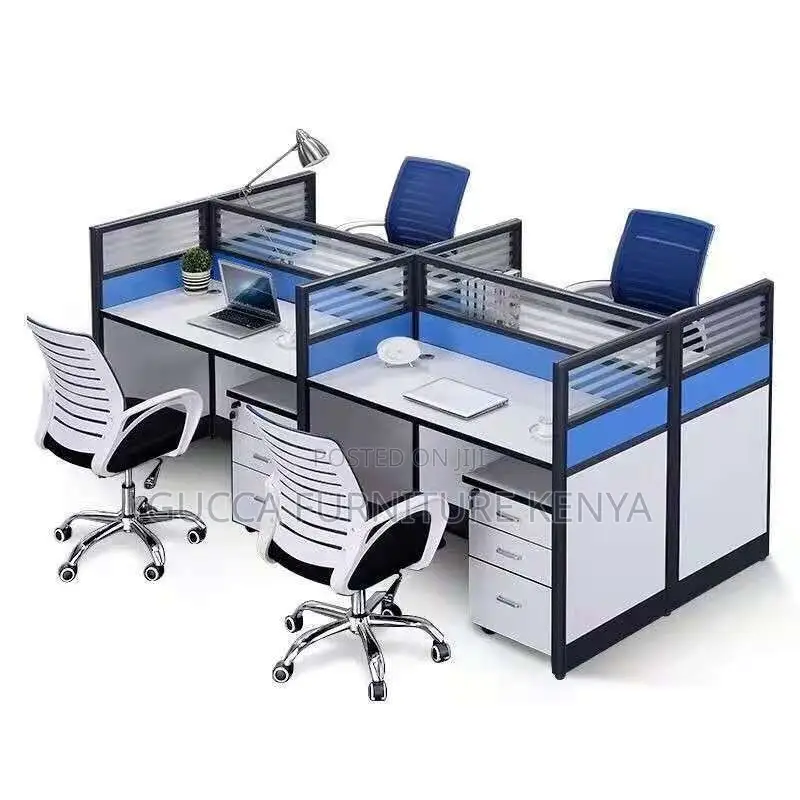 Office 4-Person Staff Partition Workstation