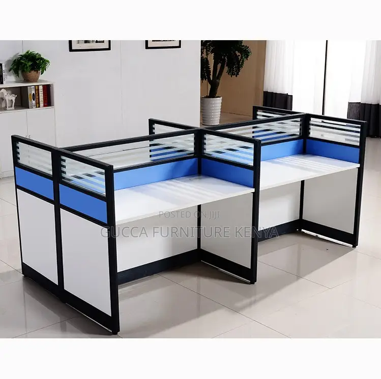 Office 4-Person Staff Partition Workstation