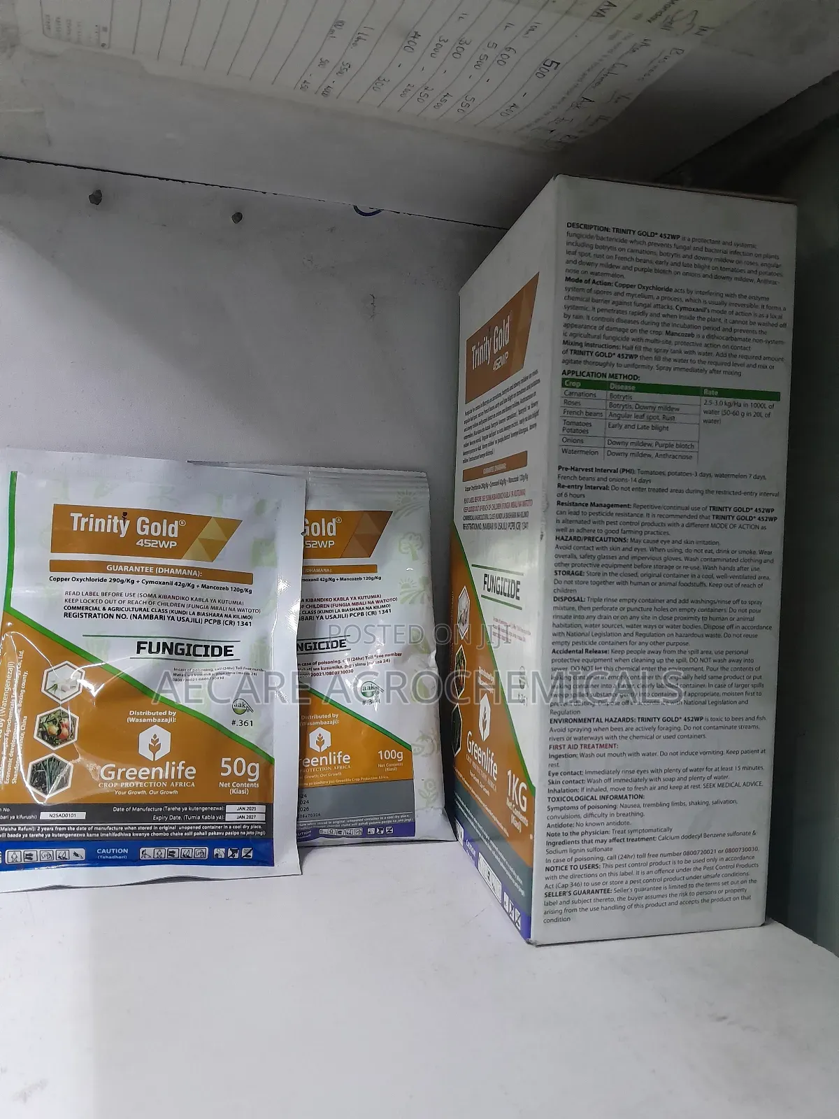 Trinity Gold Fungicide 50g, 100g, 1kg