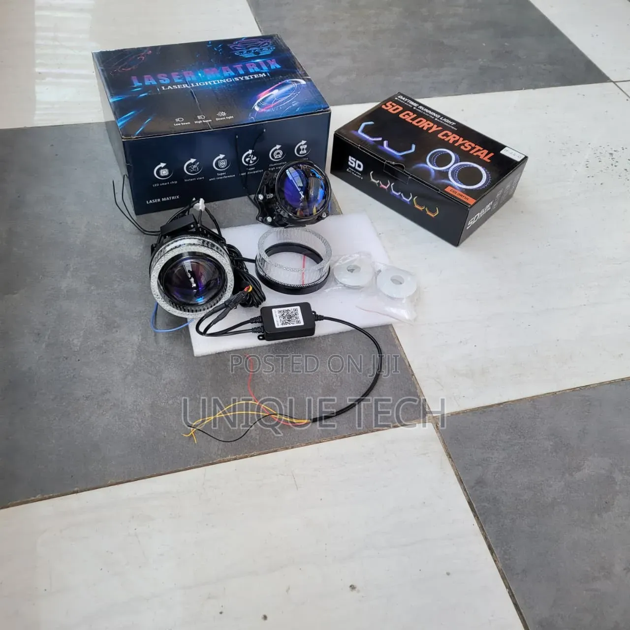 2.5" Bi-Led Projector Lights With 5d Glory Ring